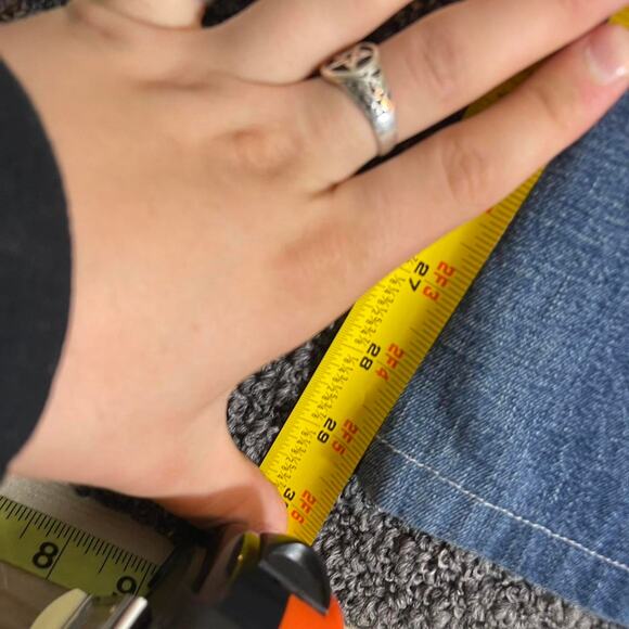 Polo Ralph Lauren Yacht Club Cinch Buckle Back Jeans Distressed Marine Wide Leg - Picture 5 of 8